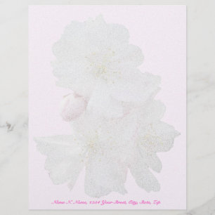 Papier À En-tête Personnalisable Papeterie en-tête Cerise Fleurs