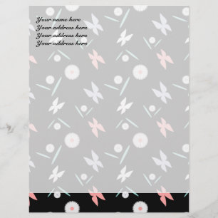 Papier À En-tête Personnalisable Papillons en-tête personnalisé