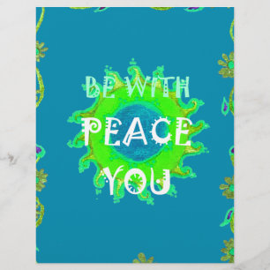 Papier À En-tête Personnalisable Peace Be with You Art Print