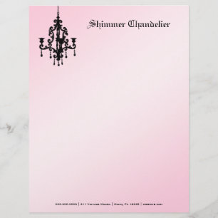 Papier À En-tête Personnalisable rose 2 du lustre 311-Shimmer