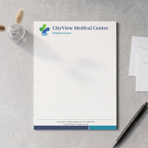 Papier à en-tête personnalisé avec logo du centre