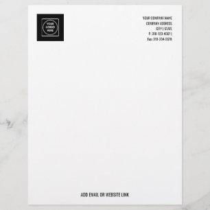 Papier à en-tête personnalisé avec logo promo entr