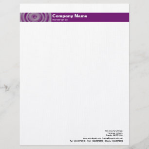Papier À En-tête Personnalisé Bande photo v2 - Roue Abstraite 02