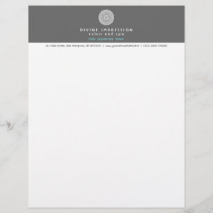Papier À En-tête Personnalisé Bleu divin 2 d'impression