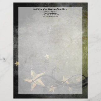 Papier À En-tête Personnalisé Conception vintage d'étoiles grunges