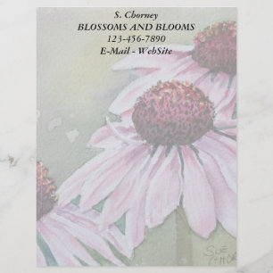 PAPIER À EN-TÊTE PERSONNALISÉ DATES ROSES EN-TÊTE LETTERHEAD PERSONNALISABLE