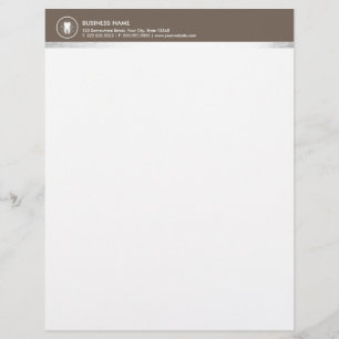 Papier À En-tête Personnalisé Dentaire professionnel de dent d'icône de