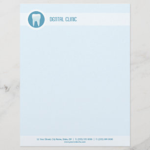 Papier À En-tête Personnalisé En-tête de la clinique dentaire