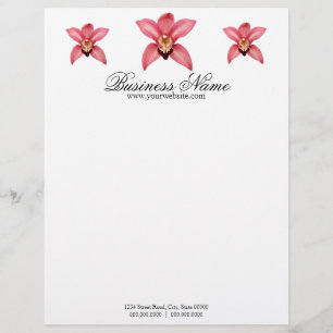 Papier À En-tête Personnalisé En-tête orchidée