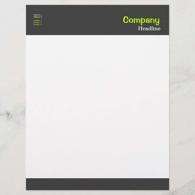 Papier À En-tête Personnalisé En-tête professionnelle (Devant)