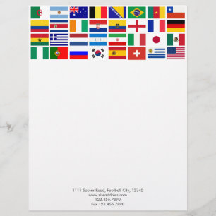 PAPIER À EN-TÊTE PERSONNALISÉ FOOTBALL 2014