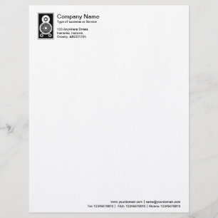 Papier À En-tête Personnalisé Haut-parleur