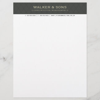 Papier À En-tête Personnalisé LETTRE D'AFFAIRES D'ENTREPRISE EN-TÊTE :: simpleme