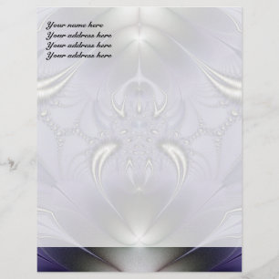 Papier À En-tête Personnalisé Ornement Violet
