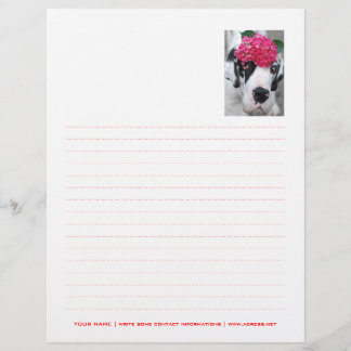 Papier à en-tête personnalisé pointillé