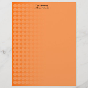 Papier À En-tête Personnalisé Points de dégradé orange 2