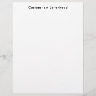 Papier à en-tête personnalisé professionnel 