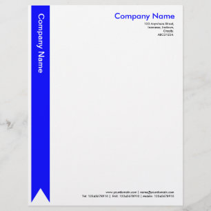 Papier À En-tête Personnalisé Ruban - Bleu