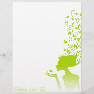 Papier À En-tête Personnalisé sucre vert
