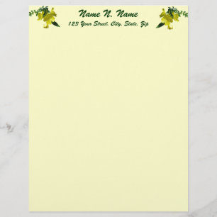 Papier À En-tête Personnalisé Tête à lettres Sundrops Primrose Series