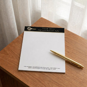 Papier à en-tête professionnel de courtier en immo