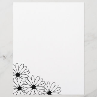 Papier à en-tête recyclé motif Daisy Storm 5
