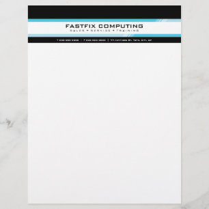 Papier À En-tête SIMPLE EN-TÊTE :: high-tech zing 8