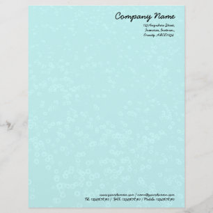 Papier À En-tête Tapis de marguerites - bleu pâle