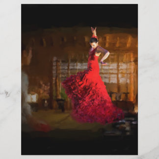 Papier À En-tête Un feu de flamenco illumine une maison de thé à To