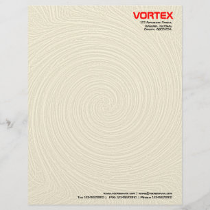 Papier À En-tête Vortex - orange pâle