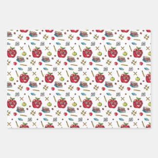 Papier à enveloppement à thème scolaire