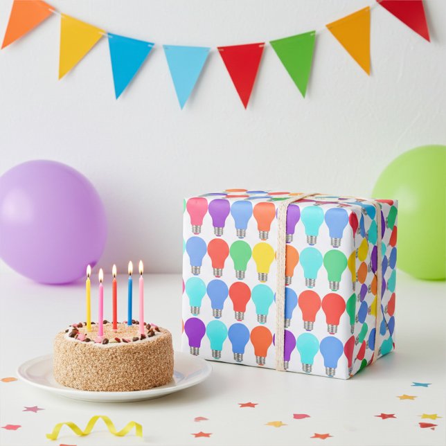 Papier à enveloppement cadeau pour ampoules lumine (Créateur téléchargé)