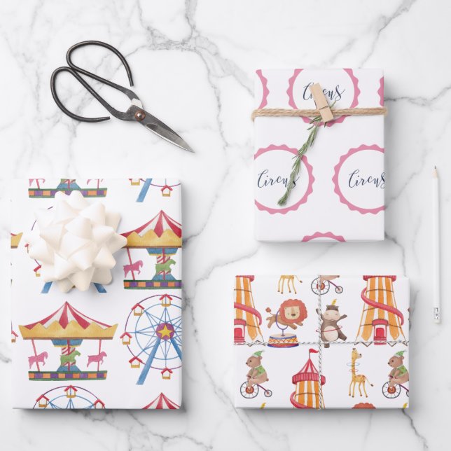 Papier à enveloppement de cirque Feuille plate Ens (Recto)