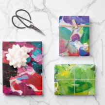 Papier à enveloppement de peinture trois