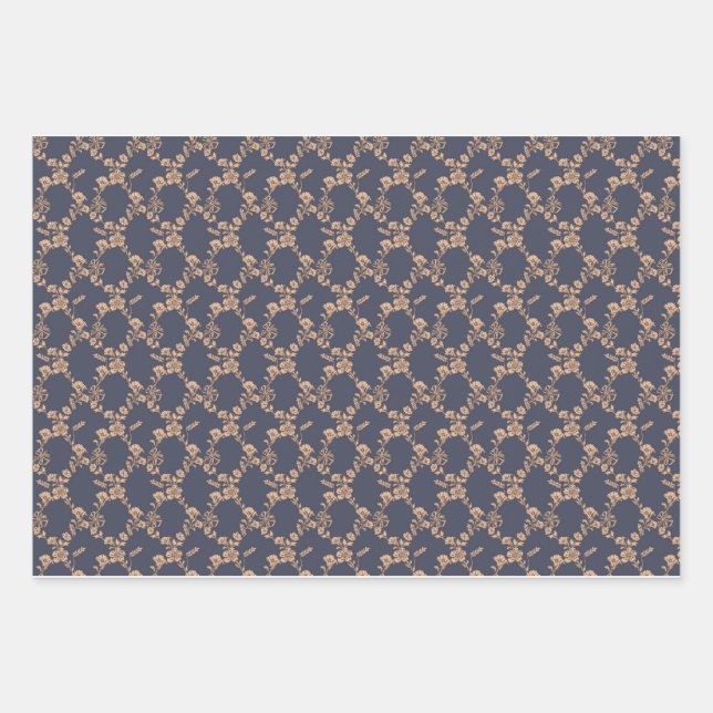 Papier à enveloppement en treillis de Cornflower (Devant 3)