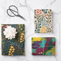 Papier à enveloppement floral