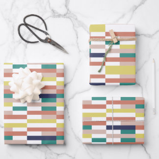 Papier à enveloppement multicolore - Feuille plate