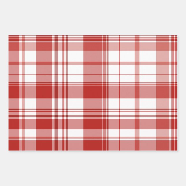 Papier à enveloppement rouge 3-pack (Devant 3)