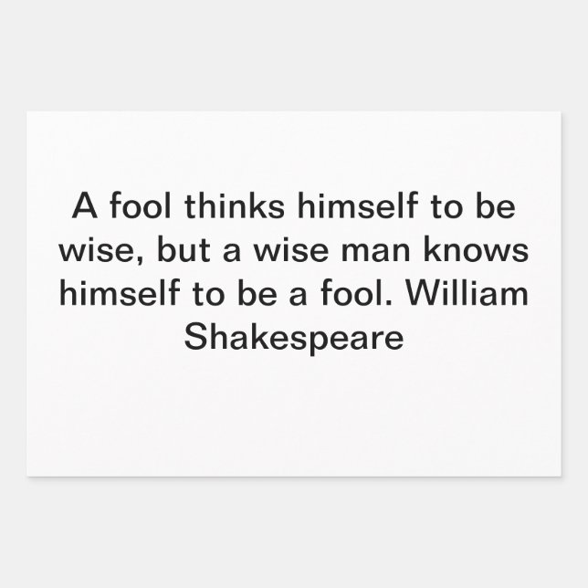 Papier à enveloppement William Shakespeare (Devant)