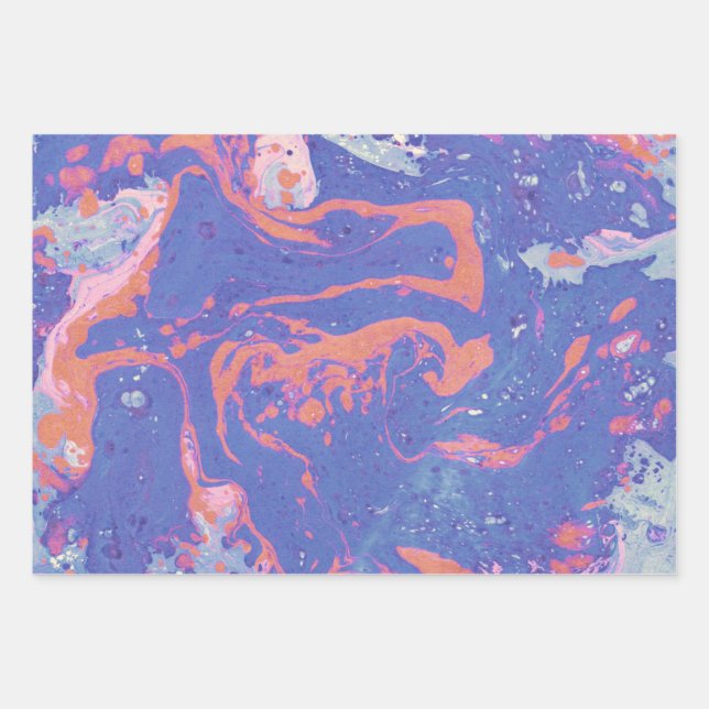 Papier à envelopper avec motif créatif aquarelle (Devant)