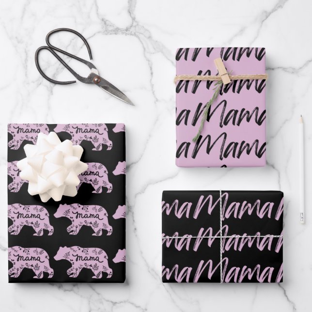 Papier à envelopper de la Fête des Mères (Mama) (Recto)