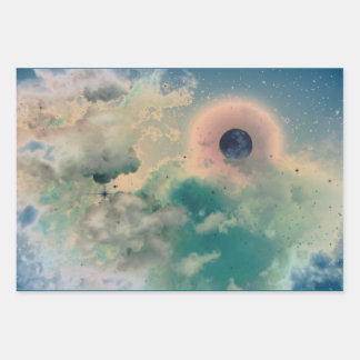 Papier à envelopper ensemble de 3 SKIS DE NUIT ET