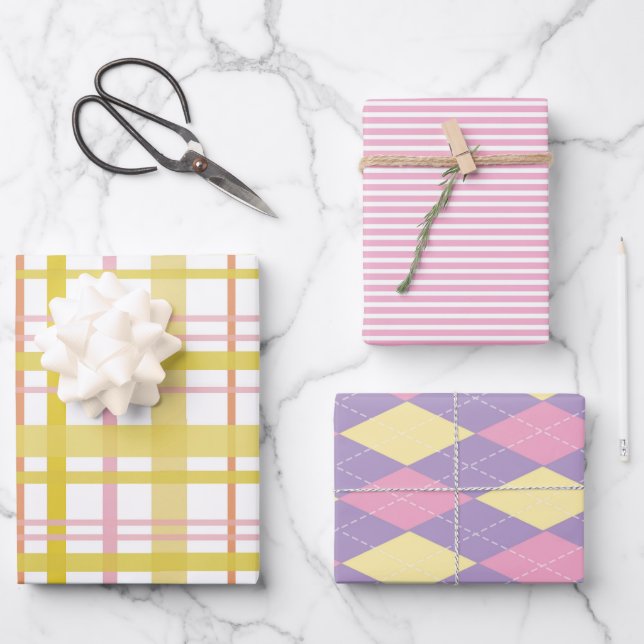 Papier à envelopper Feuille plate de 3 (Recto)