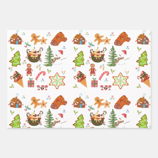 Papier à envelopper Feuille plate de 3 (Devant 3)