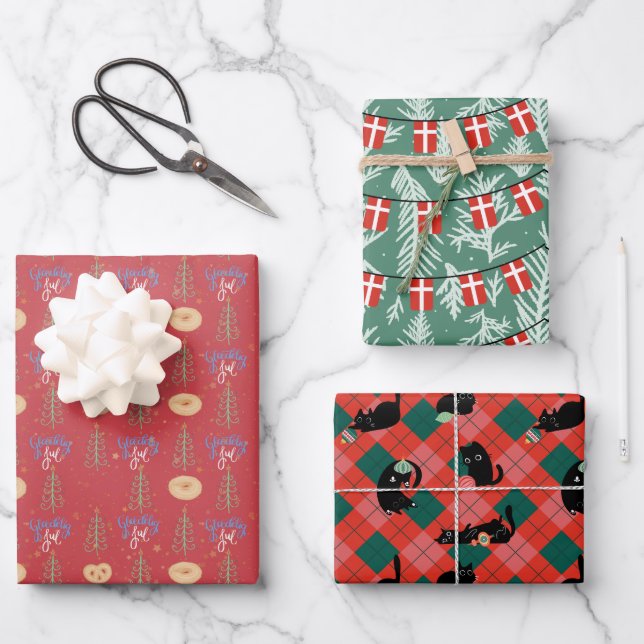 Papier à envelopper Feuille plate de 3 (Recto)