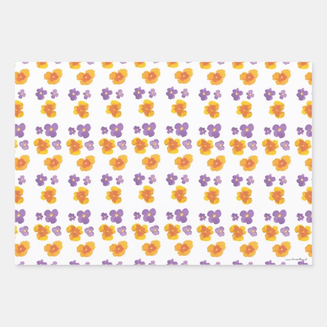 Papier à envelopper Feuille plate de 3 (Devant)