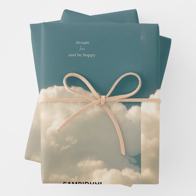 Papier à envelopper Feuille plate de 3 (En situation)