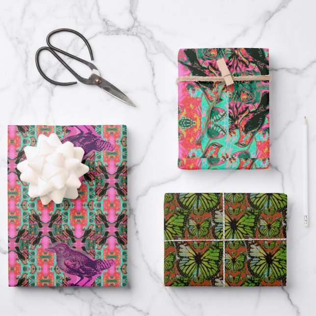 Papier à envelopper Feuille plate de 3 (Recto)