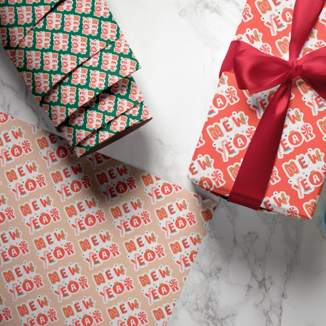 Papier à envelopper Feuille plate de 3 (Créateur téléchargé)