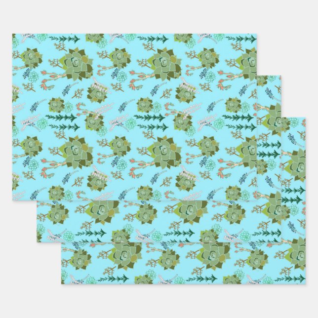 Papier à envelopper Feuille plate de 3 (Lot)